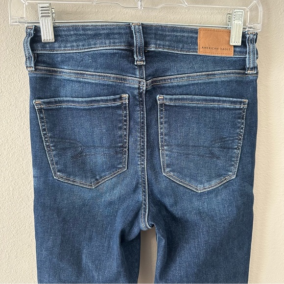 American Eagle Skinny Super Hi-Rise Jeggings Next Level Stretch Size 0 Regular - Picture 4 of 13